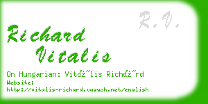 richard vitalis business card
